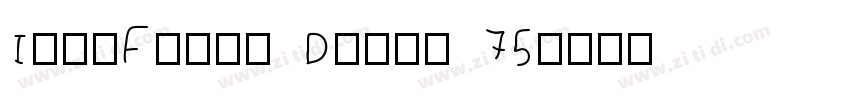 IdeaFonts DunSu 75字体转换